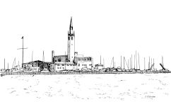 Grosse Pointe Yacht Club from Lakeshore Drive